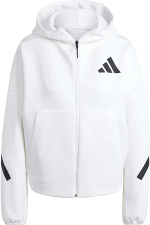 adidas Bluzy, Kobieta, Biały, L, Z.n.e. Bluza z kapturem