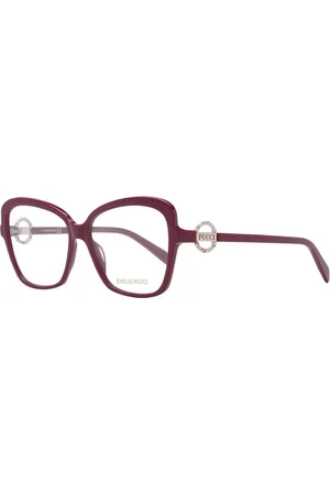 Emilio Pucci Akcesoria, Kobieta, Czerwony, ONE SIZE, Czerwone Okulary Optyczne Motylkowe