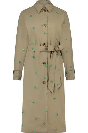 Fabienne Chapot Płaszcze, Kobieta, Beżowy, M, Troy Trenchcoat Long