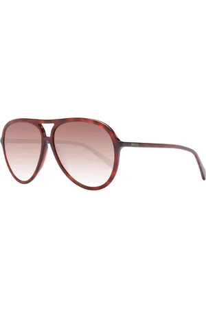 Emilio Pucci Akcesoria, Kobieta, brązowy, ONE SIZE, Brązowe Okulary Przeciwsłoneczne Damskie Styl Aviator Gradientowe Soczewki