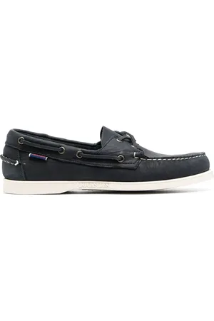 SEBAGO Buty, Mężczyzna, Niebieski, 41 1/2 EU, Skóra, Granatowe mokasyny w szalonym stylu