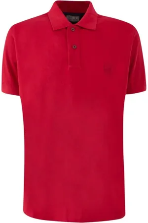 YES ZEE BY ESSENZA Koszulki, Mężczyzna, Czerwony, 2XL, Koszulka Polo z Haftowanym Logo