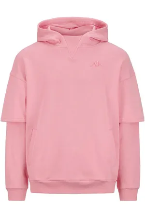 Kappa Bluzy, Kobieta, Różowy, M, Premium Bluza z Podwójnym Rękawem
