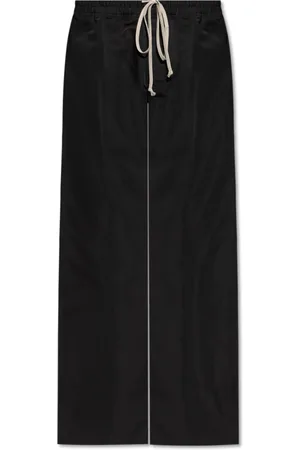 Rick Owens Spodnie, Mężczyzna, Czarny, L, Poliester, Spodnie ze sznurkiem Dietrich