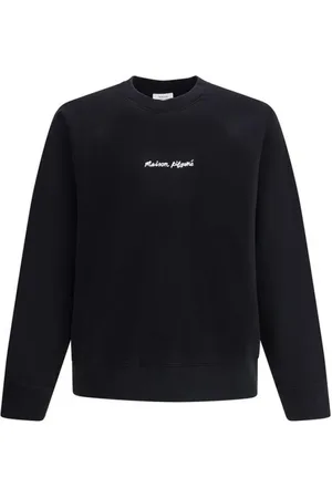 Maison Kitsuné Bluzy, Mężczyzna, Czarny, M, Bluza z logo w luźnym fasonie