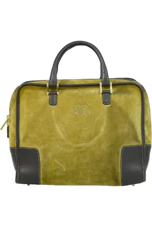 Loewe Pre-owned, Kobieta, Beżowy, ONE SIZE, Zamsz, Pre-owned Suede handbags
