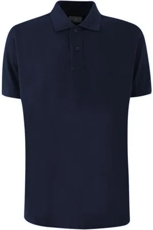 YES ZEE BY ESSENZA Koszulki, Mężczyzna, Niebieski, 2XL, Granatowa Koszulka Polo z Haftem