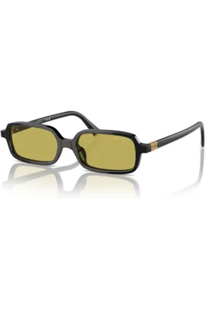Miu Miu Akcesoria, unisex, Czarny, ONE SIZE, Eleganckie okulary przeciwsłoneczne podkreślające styl