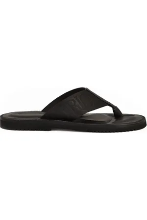 Emporio Armani Buty, Mężczyzna, Czarny, 41 EU, Gumowe Klapki z Kanwy