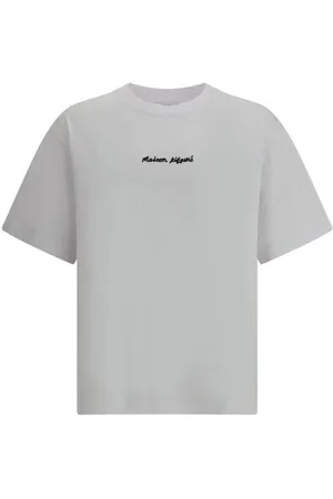 Maison Kitsuné Koszulki, Mężczyzna, Biały, XL, Boxy Tee Krótki Rękaw Crew Neck
