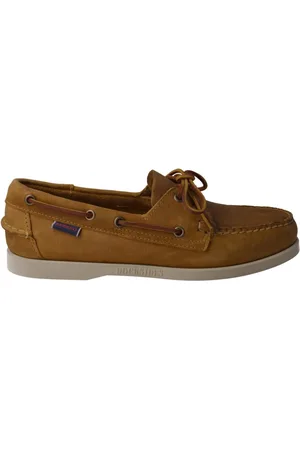 SEBAGO Buty, Mężczyzna, brązowy, 41 EU, Skóra, Ręcznie Robione Skórzane Mokasyny Żeglarskie z Wielbłądziej Skóry