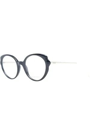Emilio Pucci Akcesoria, Kobieta, Czarny, ONE SIZE, Czarne Plastikowe Okulary Optyczne Motylkowe