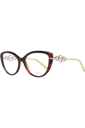Emilio Pucci Akcesoria, Kobieta, brązowy, ONE SIZE, Brązowe Okulary Optyczne Cat Eye