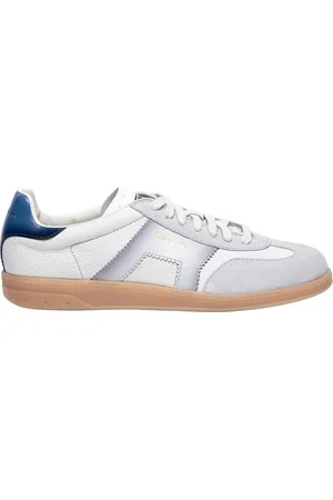 santoni Buty, Mężczyzna, Biały, 41 1/2 EU, Zamsz, Skórzane i zamszowe sneakersy