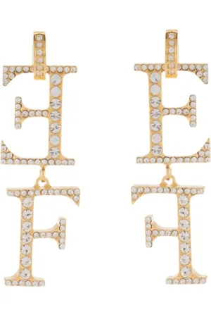 Elisabetta Franchi Akcesoria, Kobieta, Żółty, ONE SIZE, Lampa Sufitowa Mosiądz/Szkło
