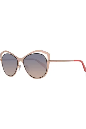 Emilio Pucci Akcesoria, Kobieta, Różowy, ONE SIZE, Rose Gold Butterfly Okulary Damskie