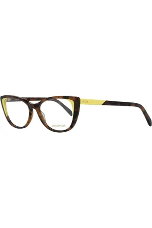 Emilio Pucci Akcesoria, Kobieta, brązowy, ONE SIZE, Brązowe Okulary Optyczne Cat Eye