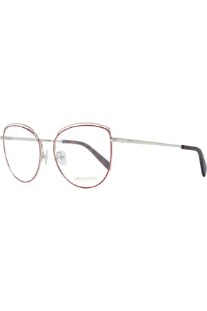 Emilio Pucci Akcesoria, Kobieta, Czerwony, ONE SIZE, Czerwone Okulary Optyczne Motylkowe
