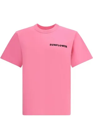 Sunflower Koszulki, Mężczyzna, Różowy, M, Ikoniczny Monogram Crew Neck T-shirt