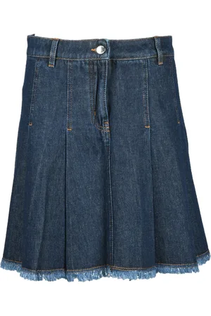 Moschino Spódnice, Kobieta, Niebieski, M, Bawełniana Spódnica Gonna