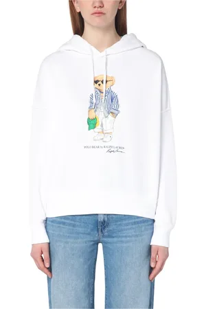Ralph Lauren Bluzy, Kobieta, Biały, L, Bluza z kapturem