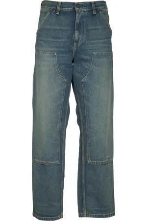 Carhartt Jeansy, Mężczyzna, Niebieski, W34, Duble Knee Jeansy