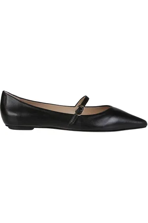 Stuart Weitzman Buty, Kobieta, Czarny, 38 EU, Baleriny Mary Jane z paskiem