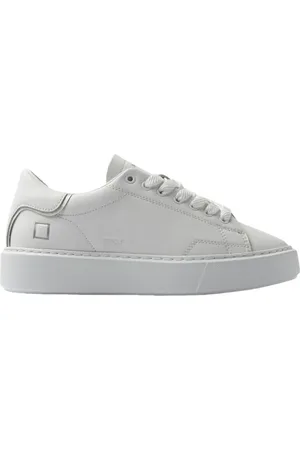 D.A.T.E. Buty, Kobieta, Biały, 40 EU, Białe Skórzane Sneakers Sfera