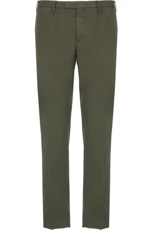 PT Torino Spodnie, Mężczyzna, Zielony, L, Zielone Bawełniane Spodnie Skinny Fit
