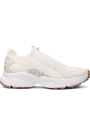 Michael Kors Buty, Kobieta, Beżowy, 39 1/2 EU, Sami Slip-On Sneakers z Przodem na Zamek