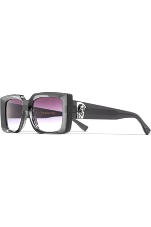 Cutler and Gross Akcesoria, unisex, Czarny, ONE SIZE, Ciemnoszare Okulary przeciwsłoneczne z octanu