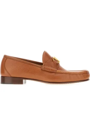 VALENTINO GARAVANI Buty, Mężczyzna, brązowy, 41 EU, Len, Stylowe Mokasyny dla Mężczyzn