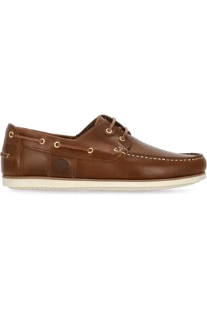 Barbour Buty, Mężczyzna, brązowy, 44 EU, Brązowe Skórzane Lordsy z Logo