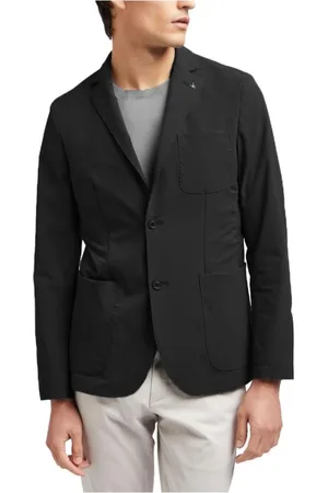 At.p.Co Kurtki, Mężczyzna, Czarny, M, Czarny Stretch Blazer Styl Nietypowy