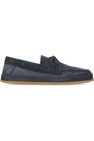 Hogan Buty, Mężczyzna, Niebieski, 41 EU, Niebieskie Mokasynyy z Logoed Językiem