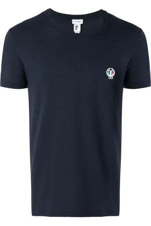 Dolce & Gabbana Koszulki, Mężczyzna, Niebieski, S, Granatowy T-shirt dla mężczyzn