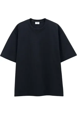 Filippa K Koszulki, Mężczyzna, Czarny, L, Luksusowy Czarny T-shirt Ciężki Jersey