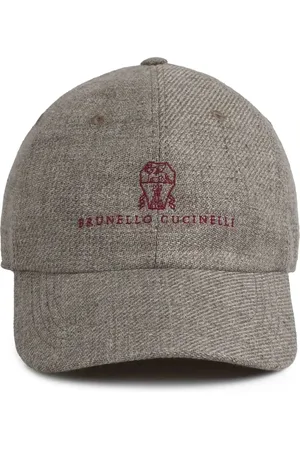 Brunello Cucinelli Akcesoria, Mężczyzna, Szary, M, Cortecchia Kapelusz