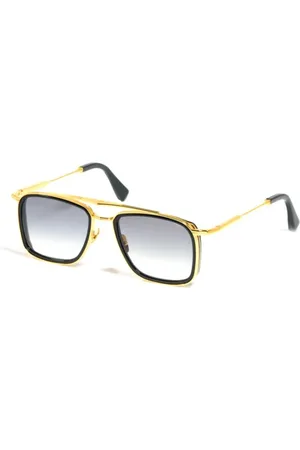 John Dalia Akcesoria, unisex, Żółty, ONE SIZE, Len, Stylowe okulary przeciwsłoneczne dla twojego stylu