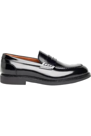 Nero Giardini Buty, Mężczyzna, Czarny, 44 EU, Czarne Skórzane Buty wsuwane