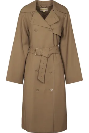 Michael Kors Płaszcze, Kobieta, brązowy, S, Elegancki Trenchcoat