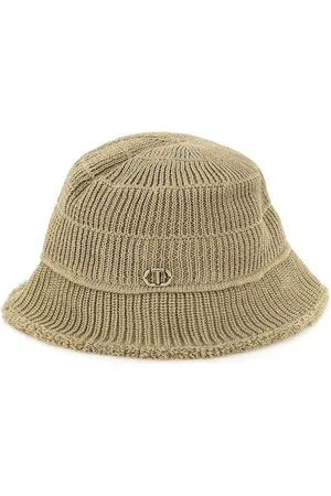 Twin-Set Akcesoria, Kobieta, Beżowy, ONE SIZE, Zestaw czapek z logo dla kobiet