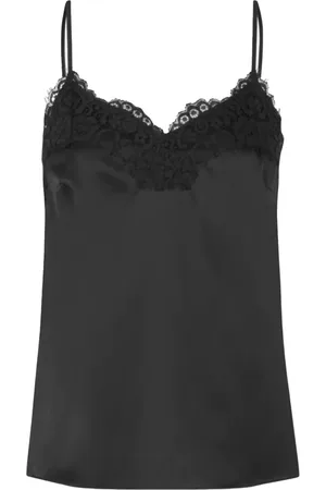Rosemunde Koszulki, Kobieta, Czarny, M, Elegancki Top Jade z Haftowanymi Szczegółami