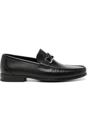 Salvatore Ferragamo Buty, Mężczyzna, Czarny, 40 EU, Czarne płaskie buty wsuwane