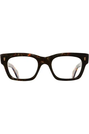 Cutler and Gross Akcesoria, unisex, brązowy, ONE SIZE, Okulary Optyczne z Acetatowym Rączkiem
