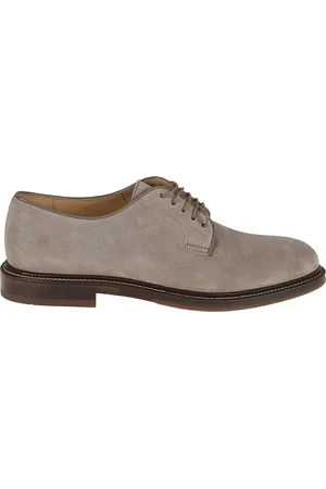Brunello Cucinelli Buty, Mężczyzna, Szary, 40 EU, Luksusowa kurtka skórzana Nude Neutrals