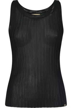 HERNO Koszulki, Kobieta, Czarny, XS, Czarny Top dla Kobiet