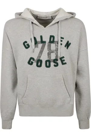 Golden Goose Bluzy, Mężczyzna, Szary, M, Vintage Journey Unisex Hoodie Sweater