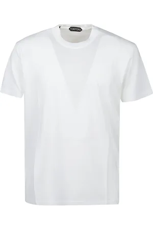 Tom Ford Koszulki, Mężczyzna, Biały, L, Biała T-shirt Męska Najwyższej Jakości