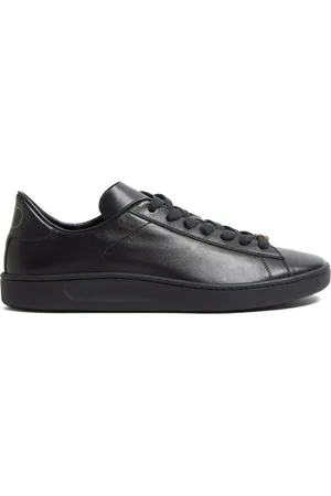 VALENTINO GARAVANI Buty, Mężczyzna, Czarny, 41 EU, Len, Czarne Sneakersy z Detalem VLogo